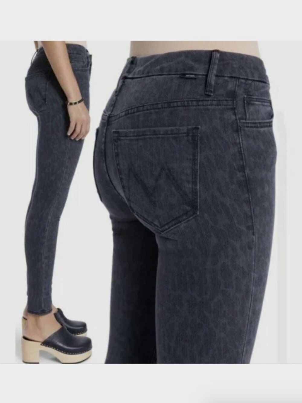 Mother High Waisted Looker Wash Skinny Jeans in Bad Cat - Size 29 - Picture 4 of 11